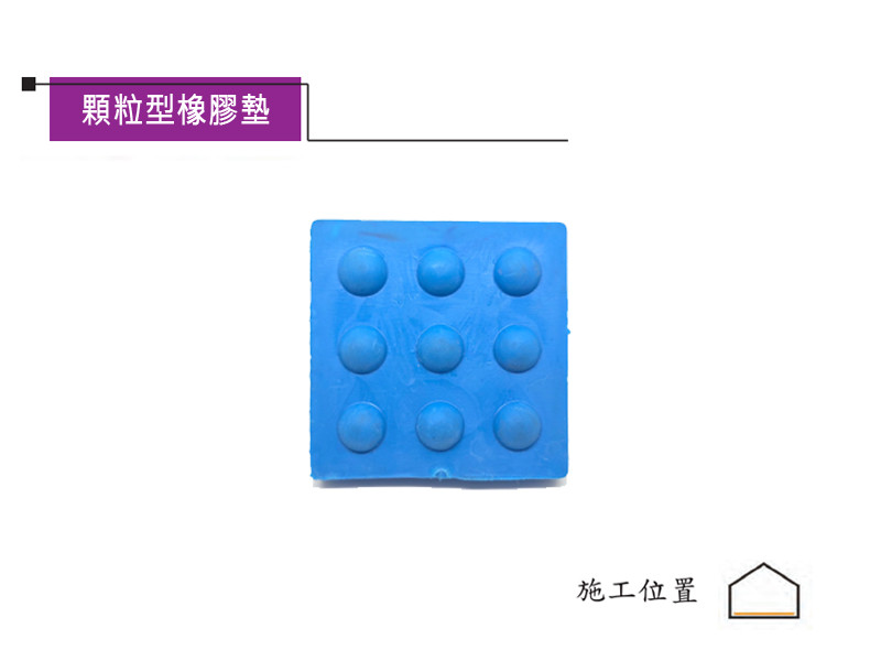 顆粒型橡膠墊(藍)